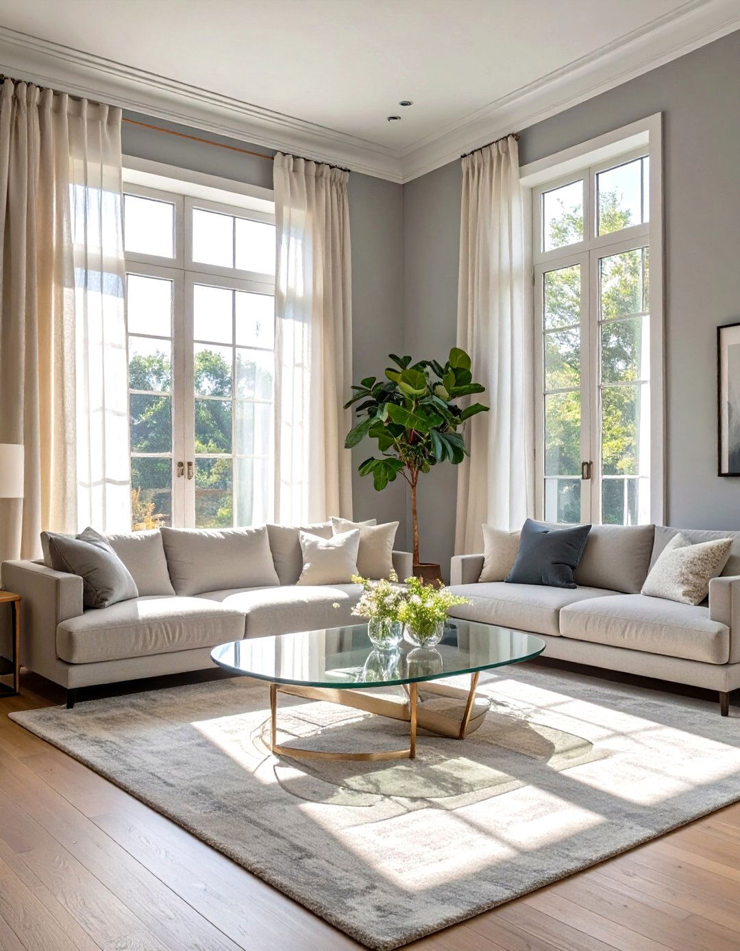 The Grey Living Room with Natural Light - 30 cosy grey living room ideas