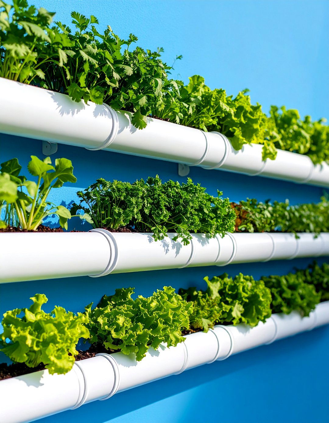The Gutter Garden Wall Mounted System - 30 indoor herb garden ideas