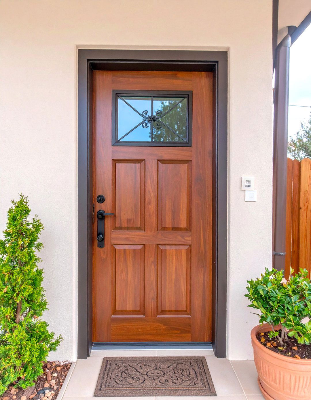 The Half Glass Speakeasy Door - 30 laundry door ideas
