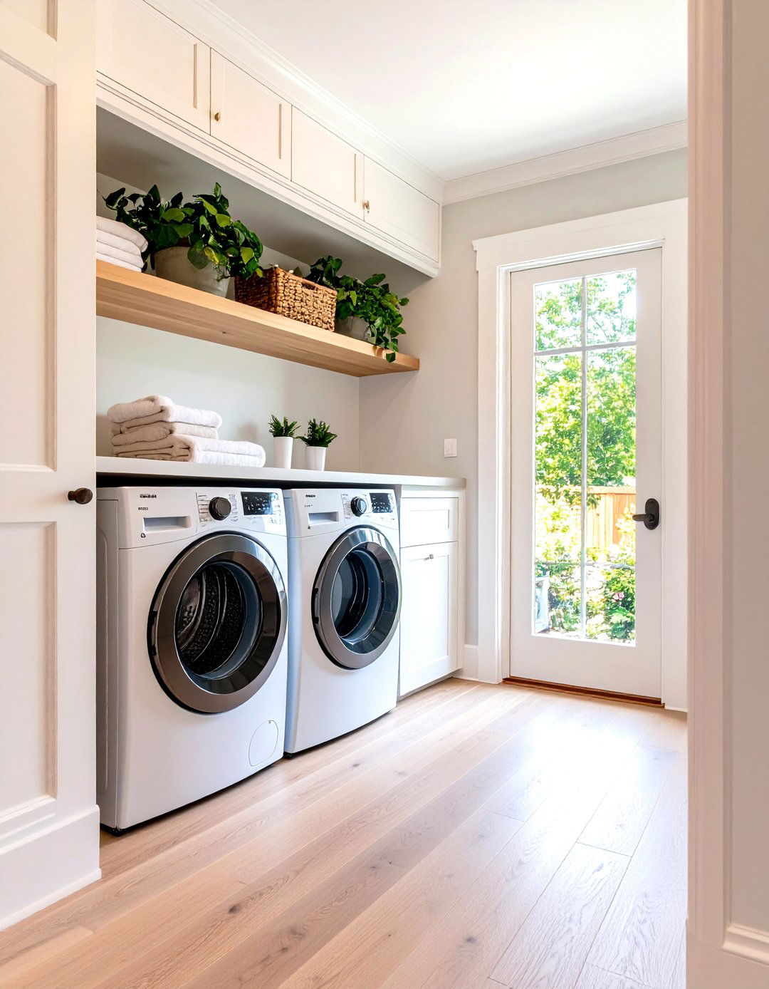 The Hallway Laundry Room Closet - 30 laundry room stacked washer dryer ideas