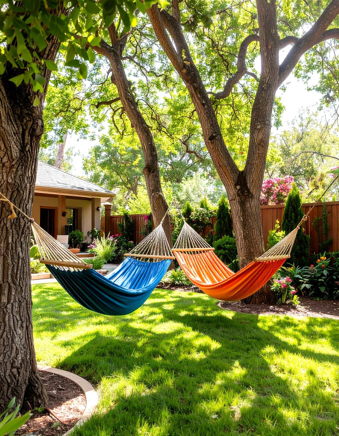 The Hammock Hangout Grove - 30 large backyard ideas on a budget