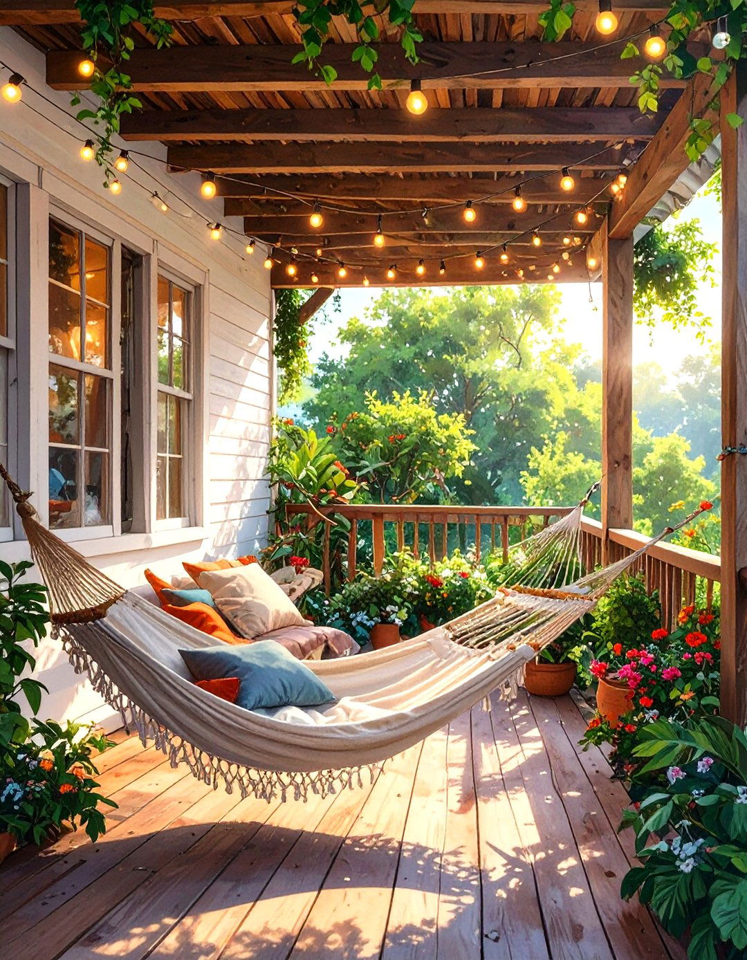 The Hammock Haven Back Porch - 30 back porch decorating ideas
