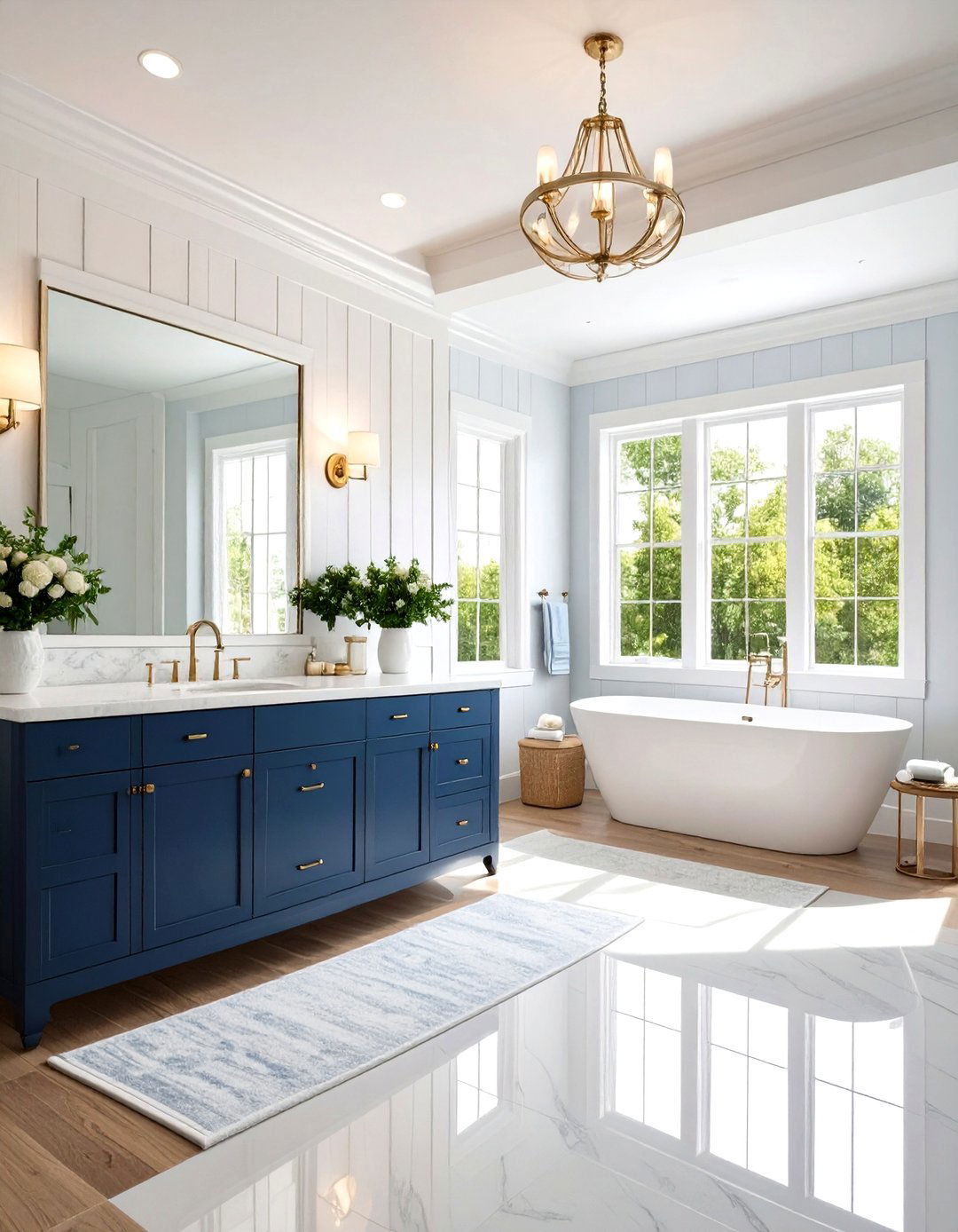 The Hamptons Style Bathroom - 30 elegant bathroom ideas