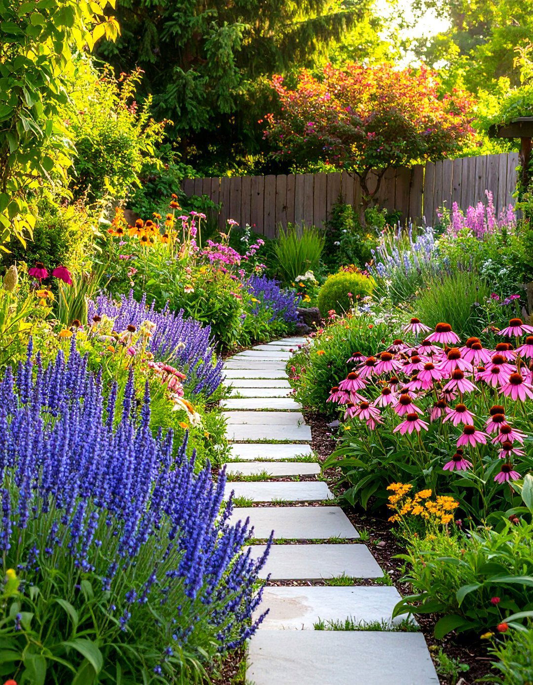 The Harmonious Analogous Color Scheme - 30 layout perennial flower garden design plans ideas