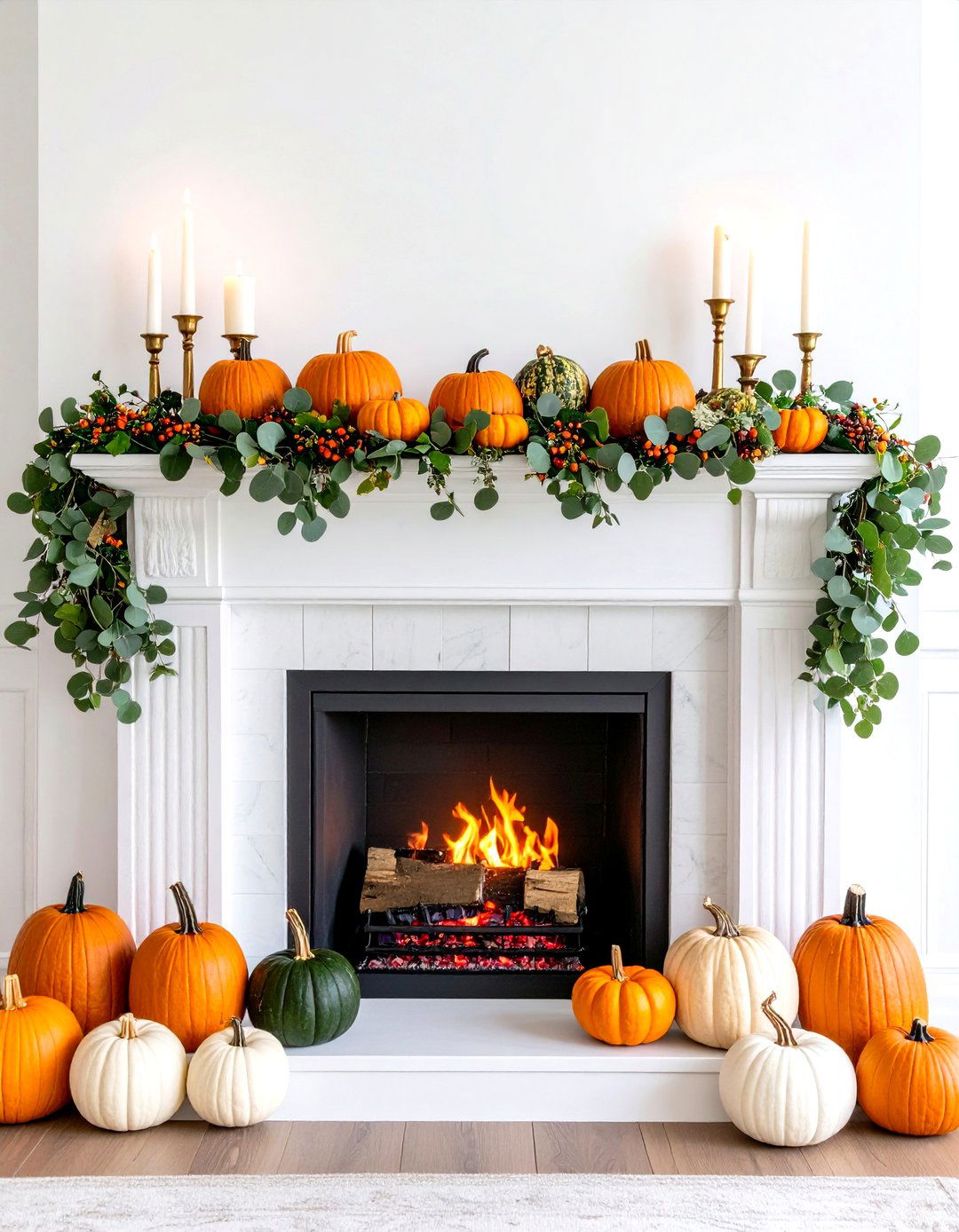 The Harvest Mantel Living Room - 30 living room fall decor ideas