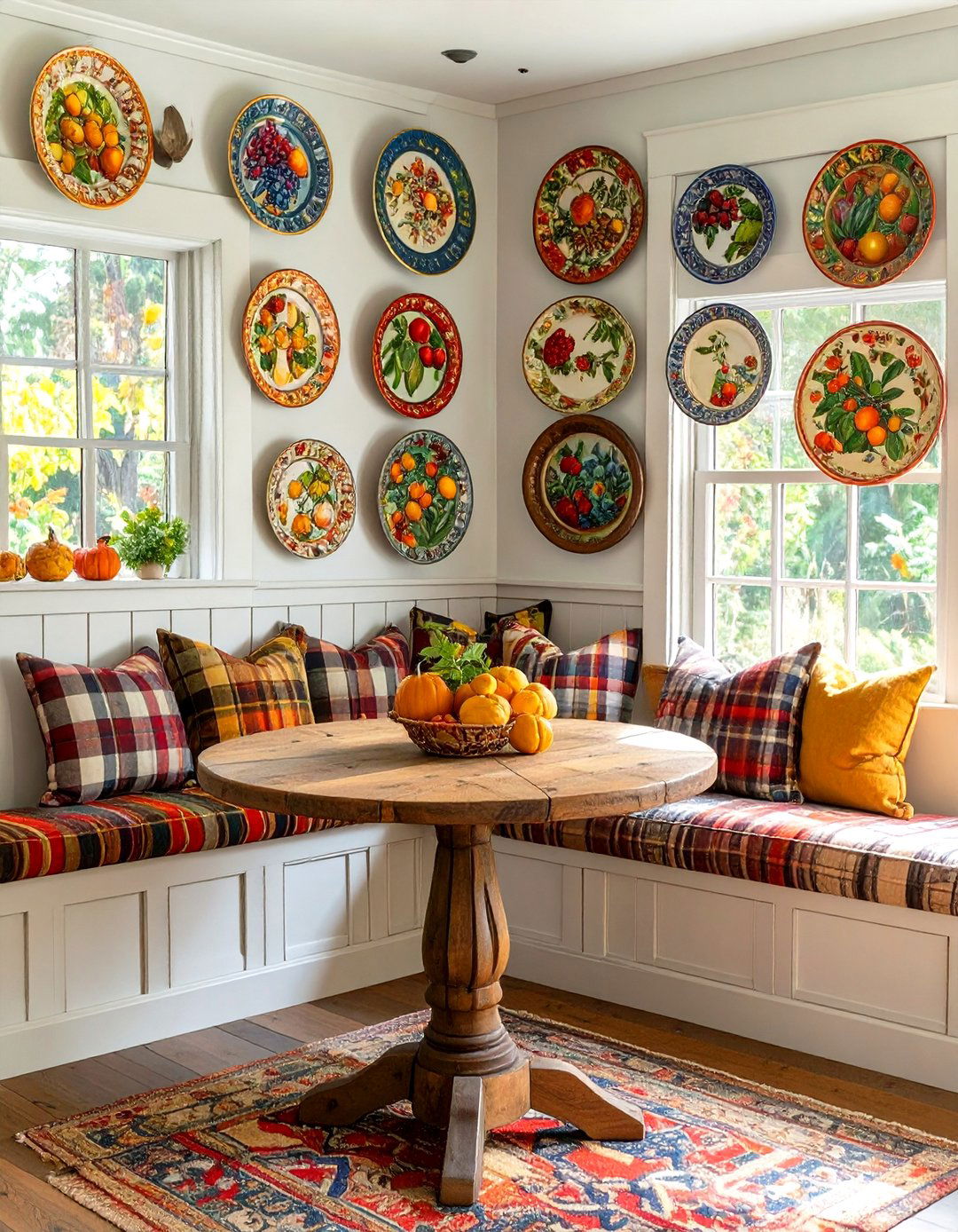 The Harvest Themed Dining Nook - 30 cottagecore interior design ideas
