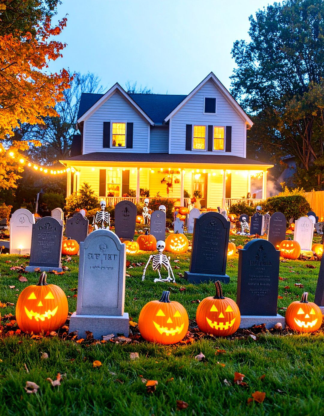 The Haunted Graveyard Boneyard - 30 halloween outdoor decor ideas