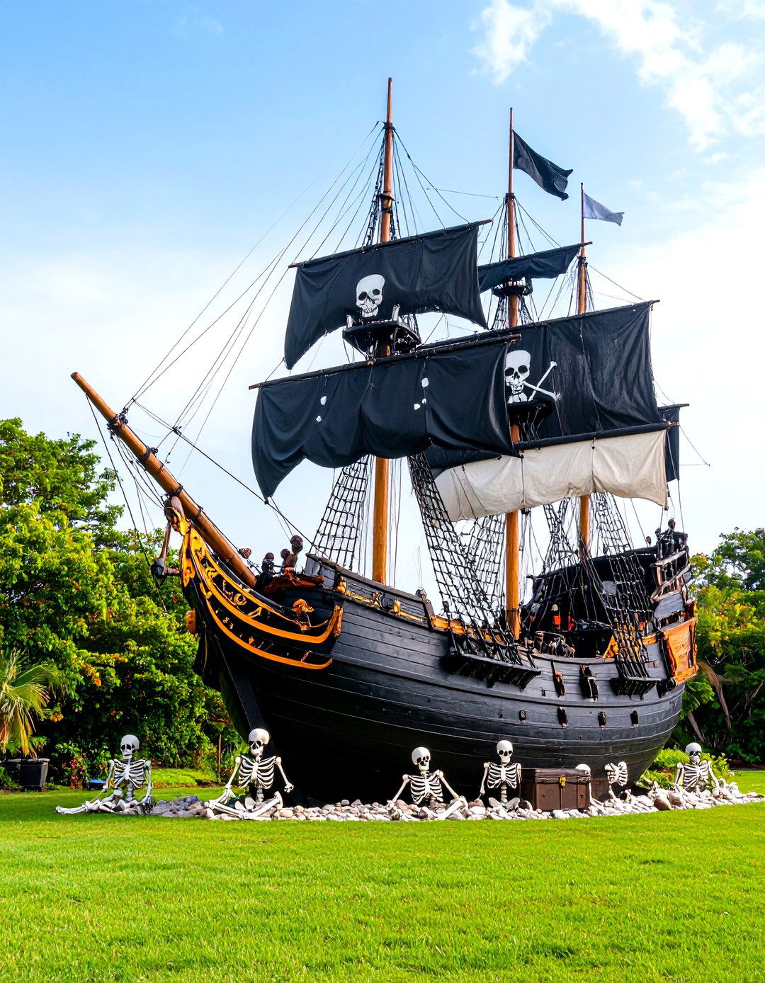 The Haunted Pirate Shipwreck - 30 halloween outdoor decor ideas