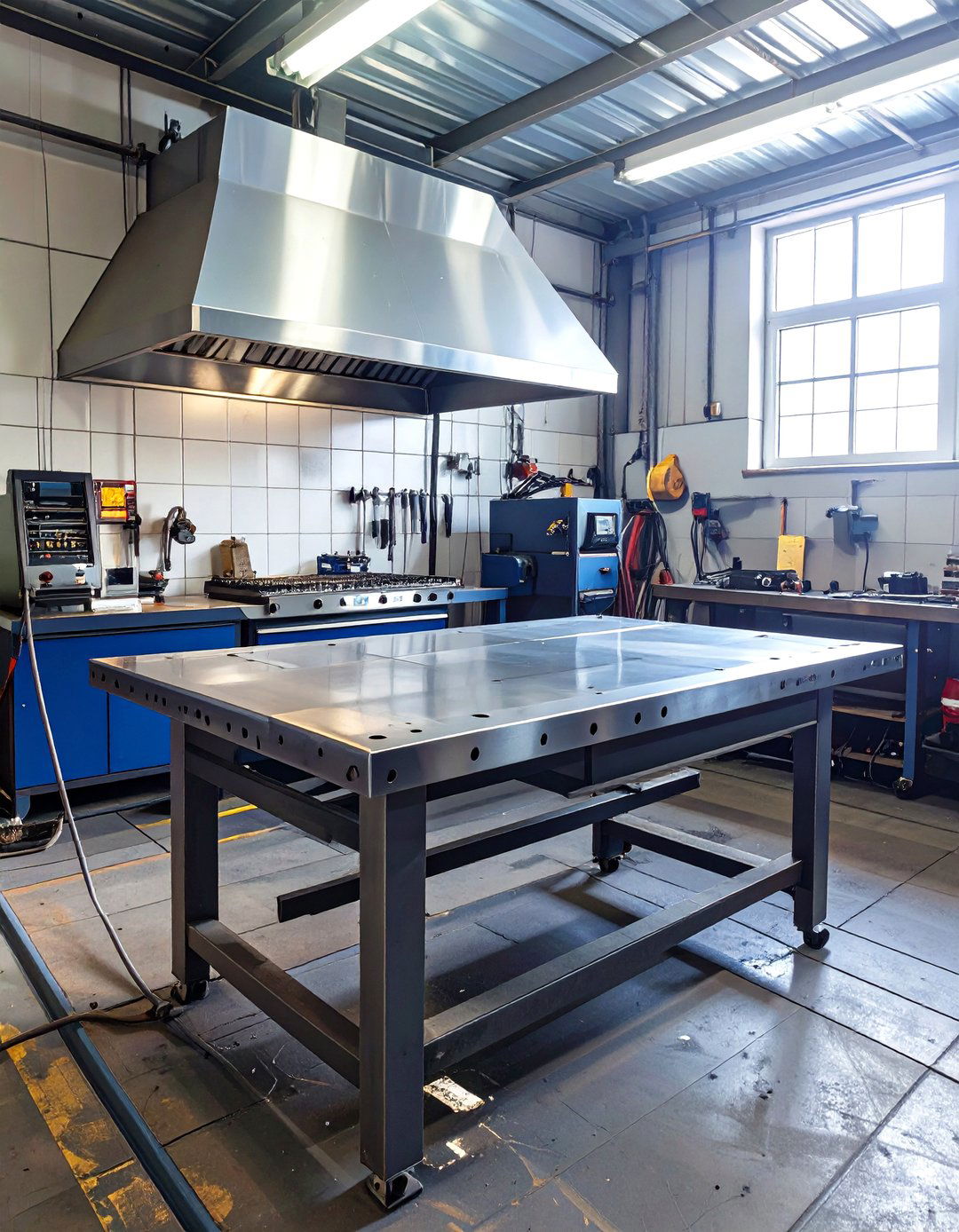 The Heavy Duty Metal Fabrication Garage Workbench - 30 garage work bench ideas