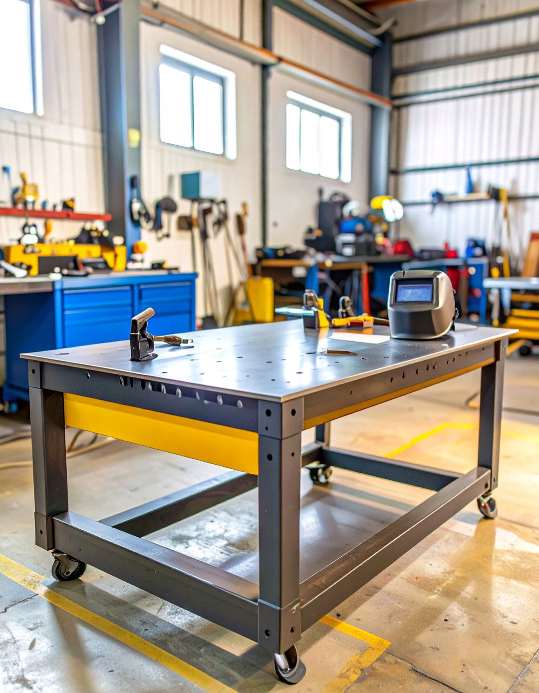The Heavy Duty Welders Garage Workbench - 30 cool garage workbench ideas