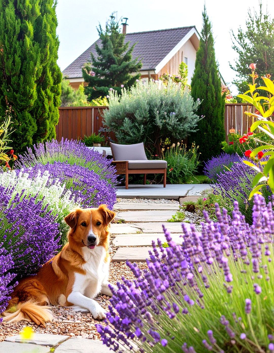 The Herbaceous Pest Repellent Border - 30 dog friendly backyard ideas on a budget