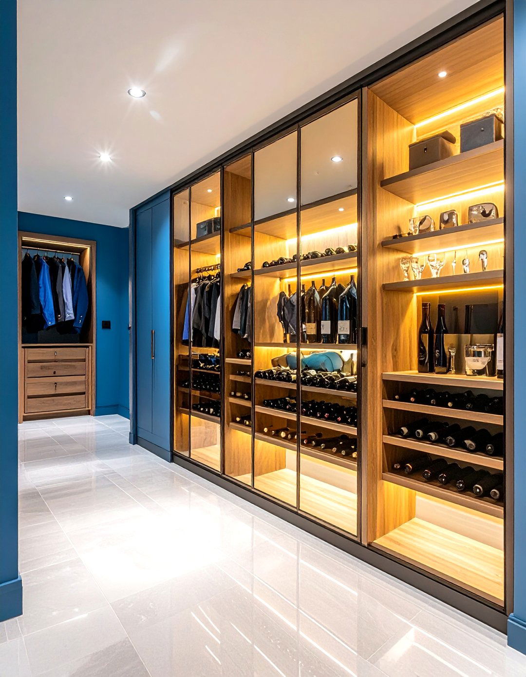 The Hidden Bar Nook Hallway Closet - 30 hallway closet ideas