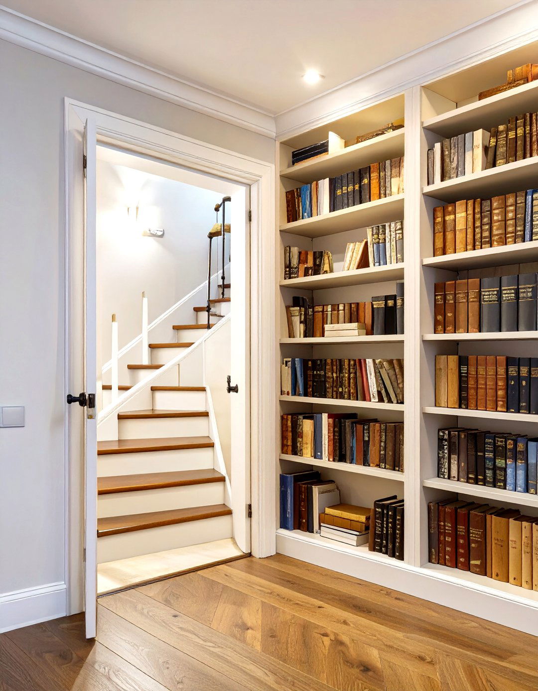 The Hidden Bookcase Basement Door - 30 basement door ideas
