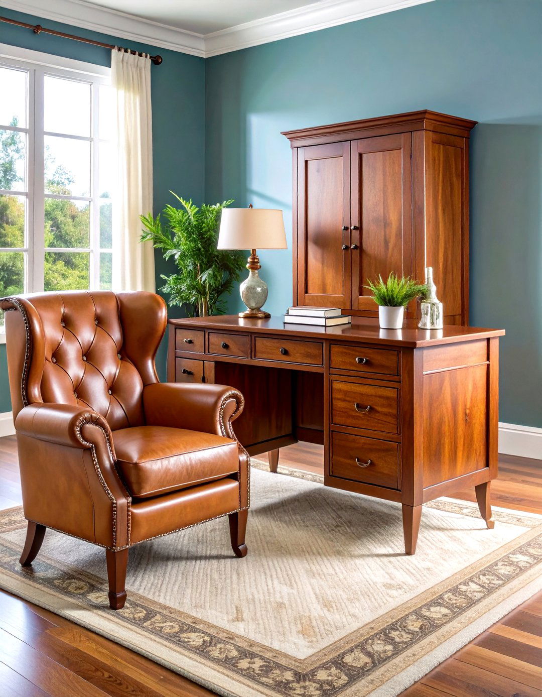 The Hidden Bureau Desk Living Room Office - 30 living room office ideas