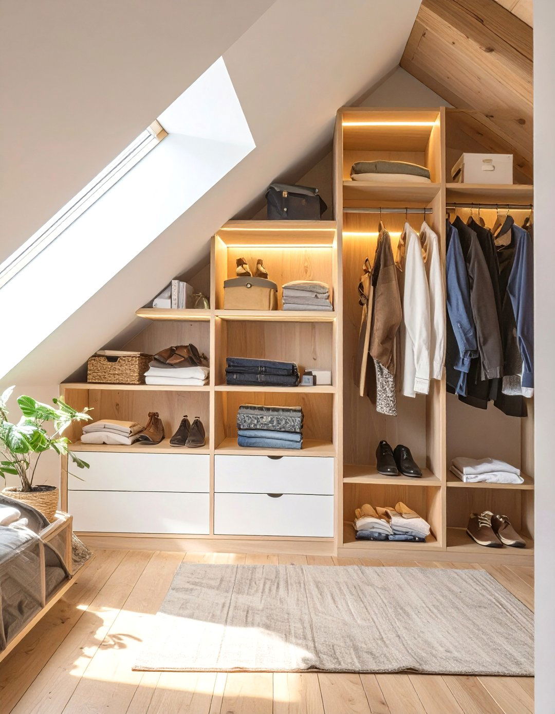 The Hidden Closet Behind a Bookshelf - 30 attic closet ideas