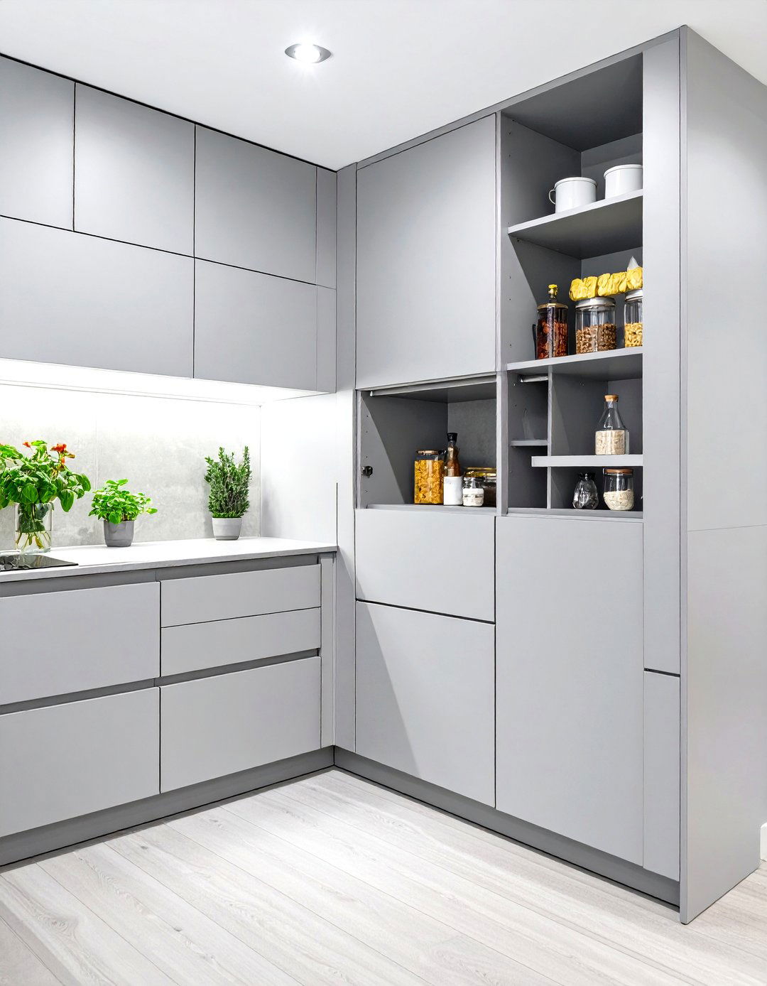 The Hidden Corner Pantry - 30 corner pantry ideas