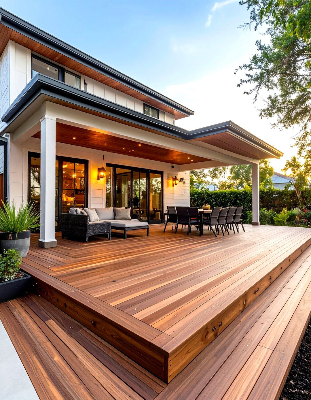 The Hidden Fastener System Deck - 30 ground level deck ideas