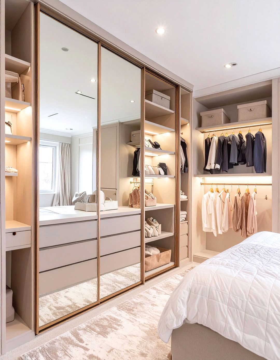 The Hidden Jewelry Storage Closet - 30 master bedroom closet ideas