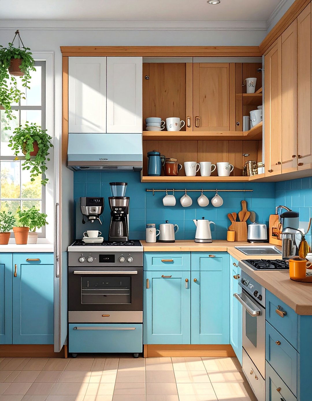 The Hidden Kitchen Coffee Cabinet - 30 coffee bar ideas for kitchen