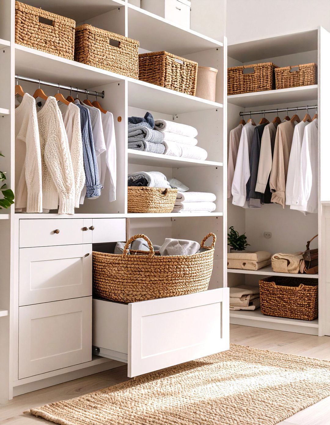 The Hidden Laundry Hamper - 30 diy closet organizer ideas