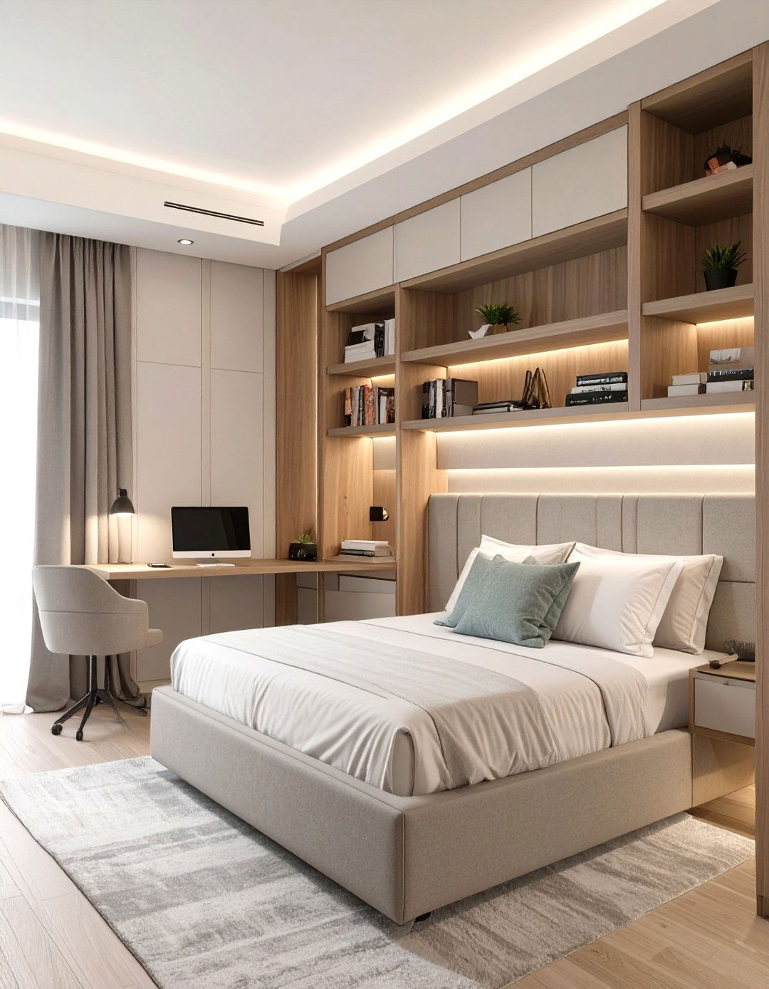The Hidden Murphy Bed Home Office - 30 luxury modern home office ideas