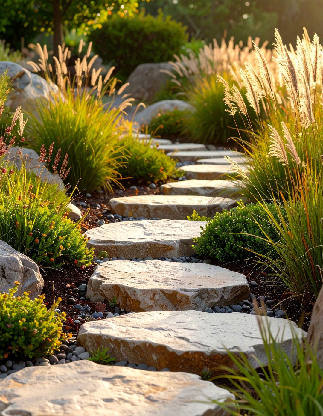 The Hidden Pathway Rock Garden - 30 modern rock garden ideas