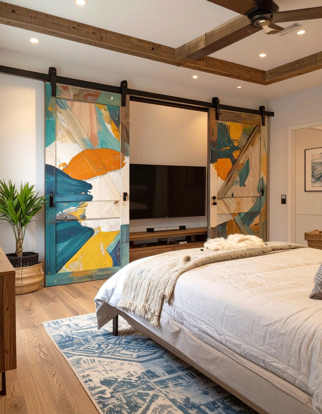 30 Modern Master Bedroom TV Wall Ideas for Your Suite
