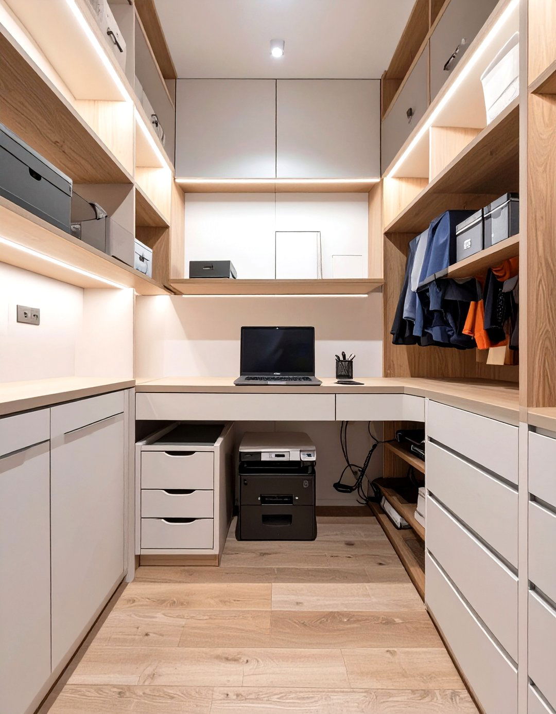 The Hidden Tech Hub - 30 closet desk ideas