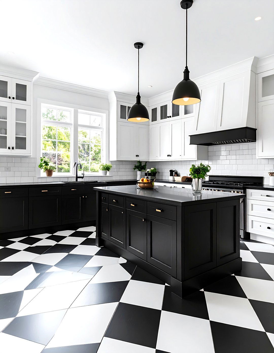The High Contrast Black and White Kitchen - 30 dream kitchen ideas