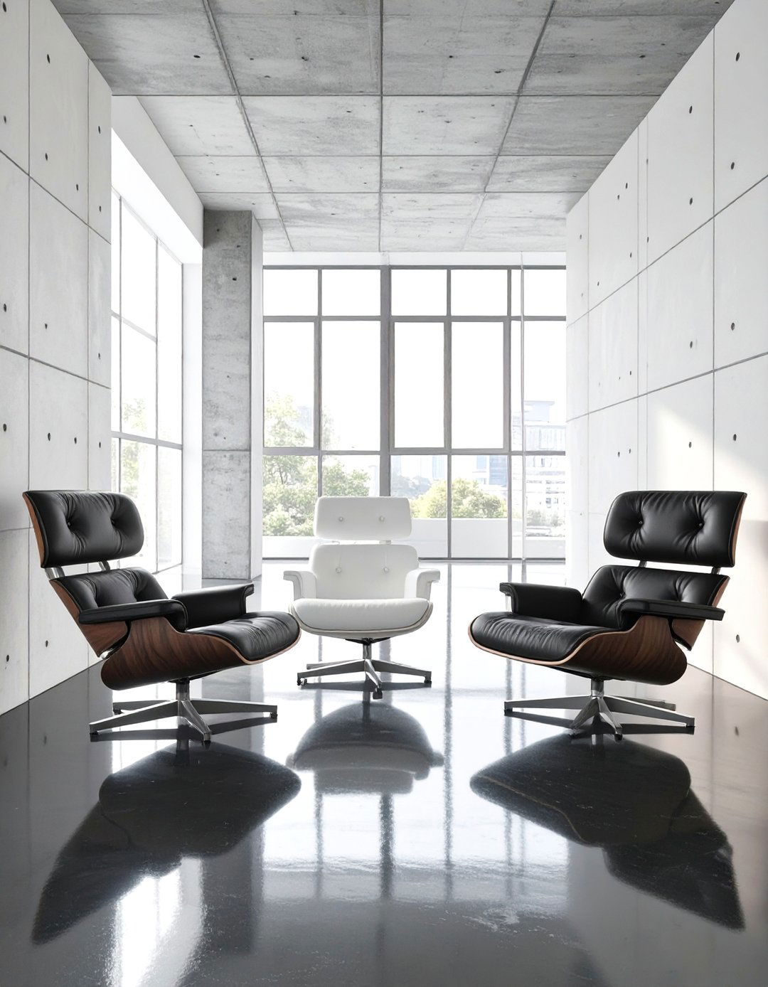 The High Contrast Black and White Theme - 30 brutalist interior design ideas