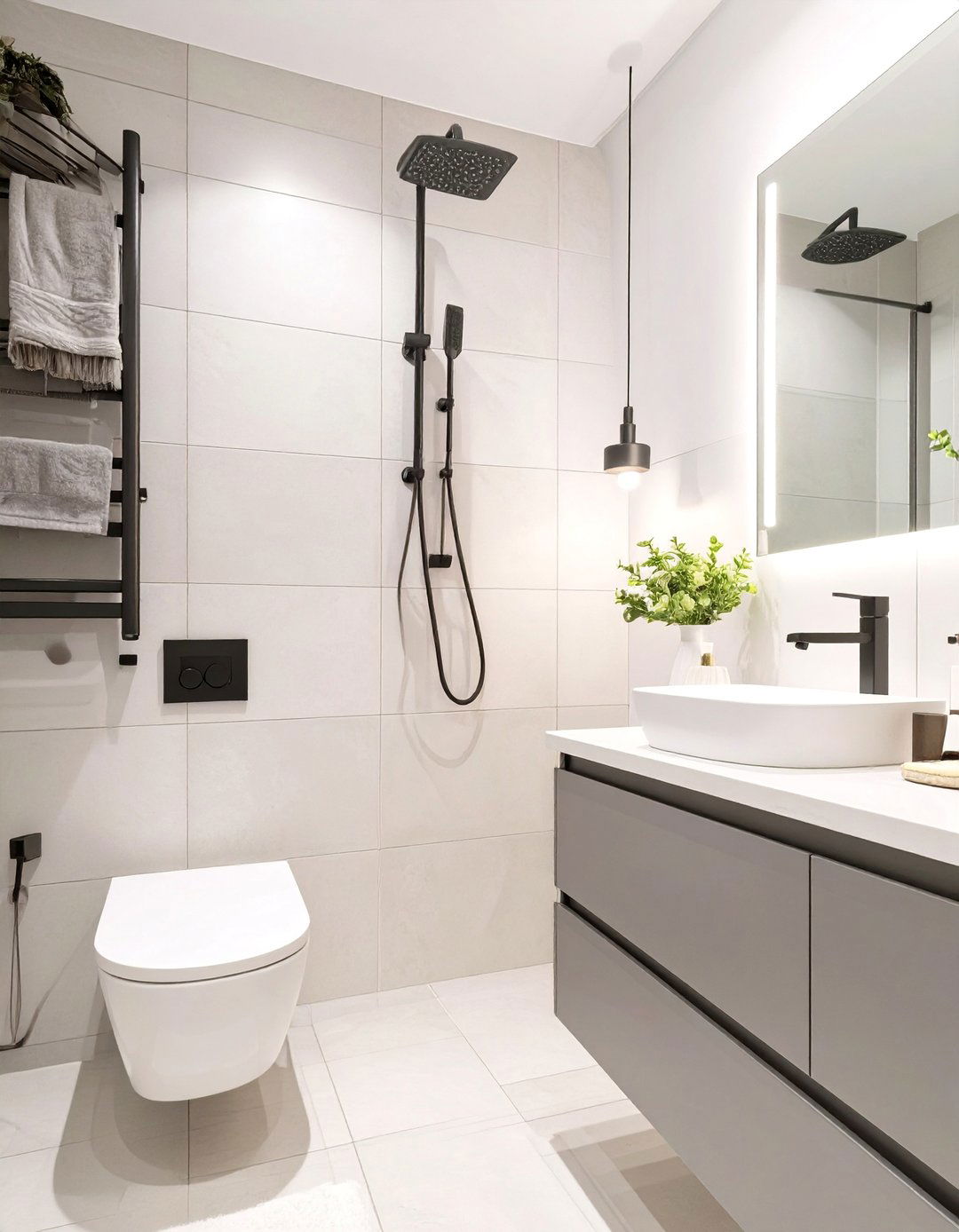 The High Contrast Fixtures Small Bathroom - 30 budget small bathroom ideas