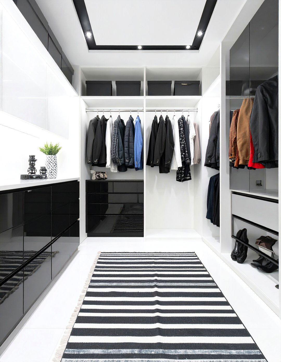 The High Contrast Graphic Closet - 30 closet design software ideas