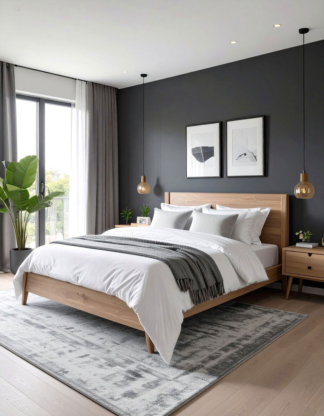 The High Contrast Neutral Bedroom - 30 neutral bedroom ideas