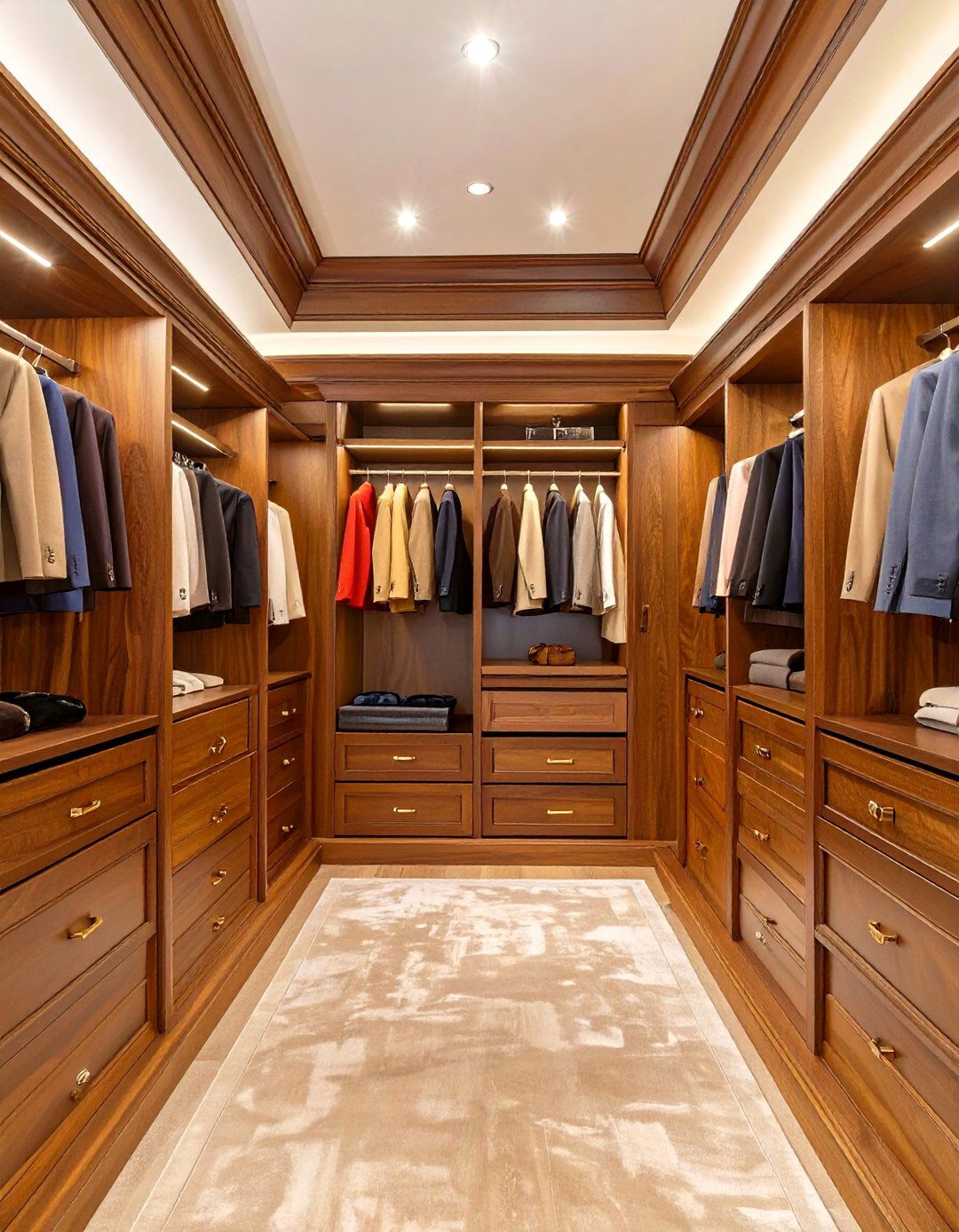 The High End Custom Wood Veneer Closet - 30 closet by design cost ideas