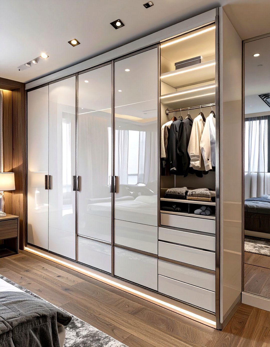 The High Gloss Lacquer Built In - 30 closet ideas small