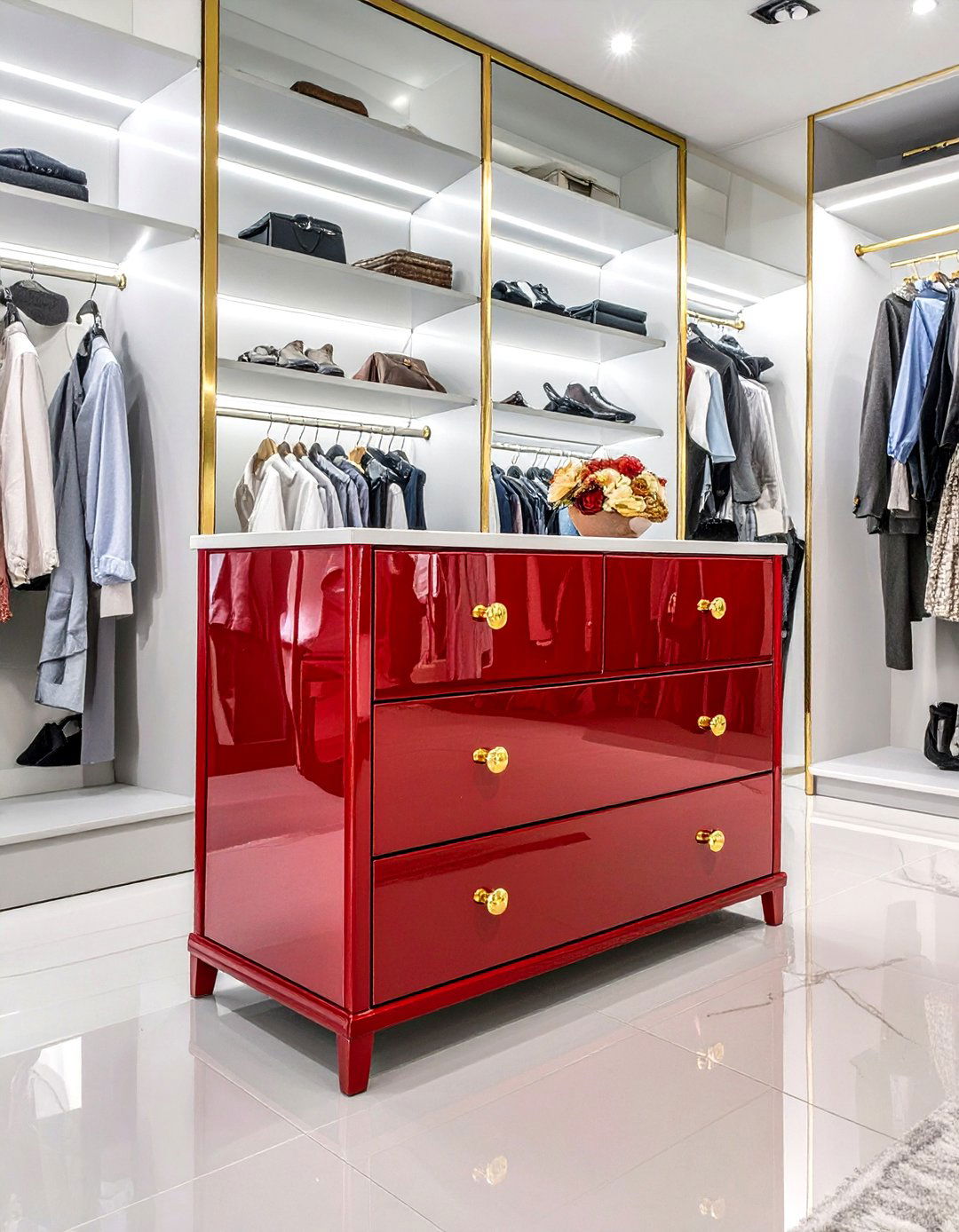 The High Gloss Lacquer Closet Dresser - 30 closet dresser ideas