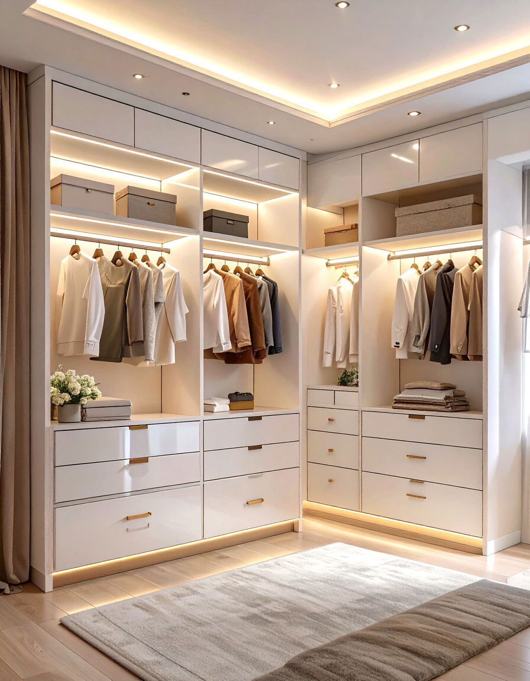 The High Gloss Lacquer Closet - 30 modern closet design ideas