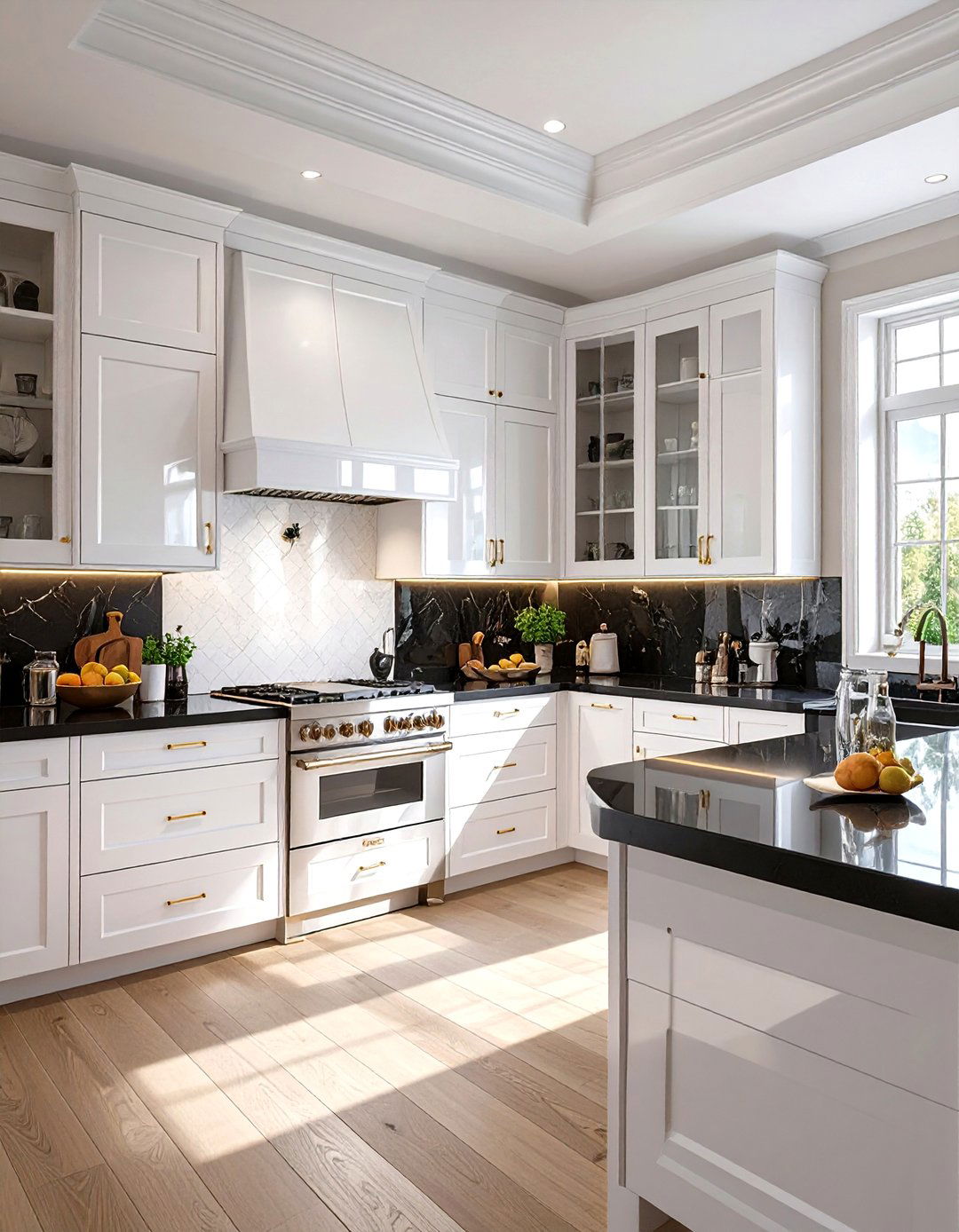 The High Gloss Lacquer Kitchen - 30 black and white kitchen ideas