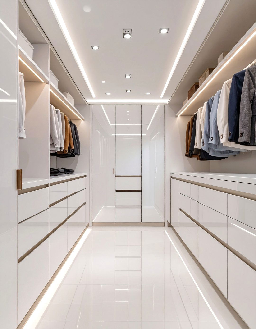 The High Gloss Lacquer Modern Closet - 30 closet system ideas
