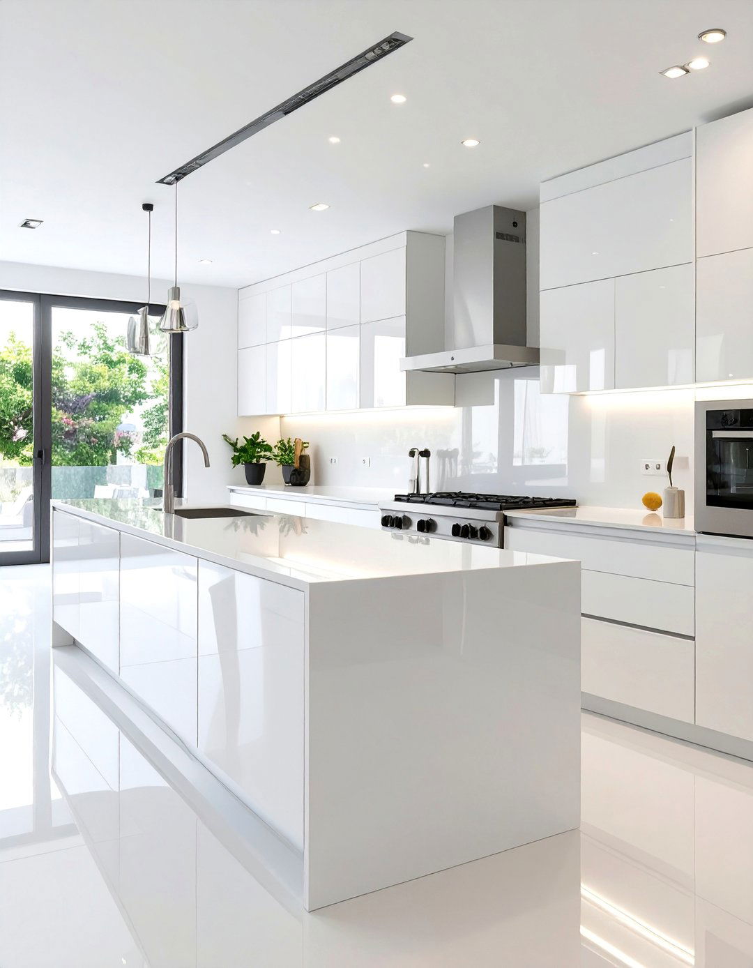 The High Gloss White Kitchen - 30 all white kitchen ideas