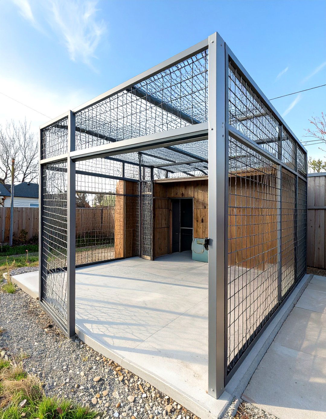 The High Security Kennel for Escape Artists - 30 homemade outdoor dog kennel ideas