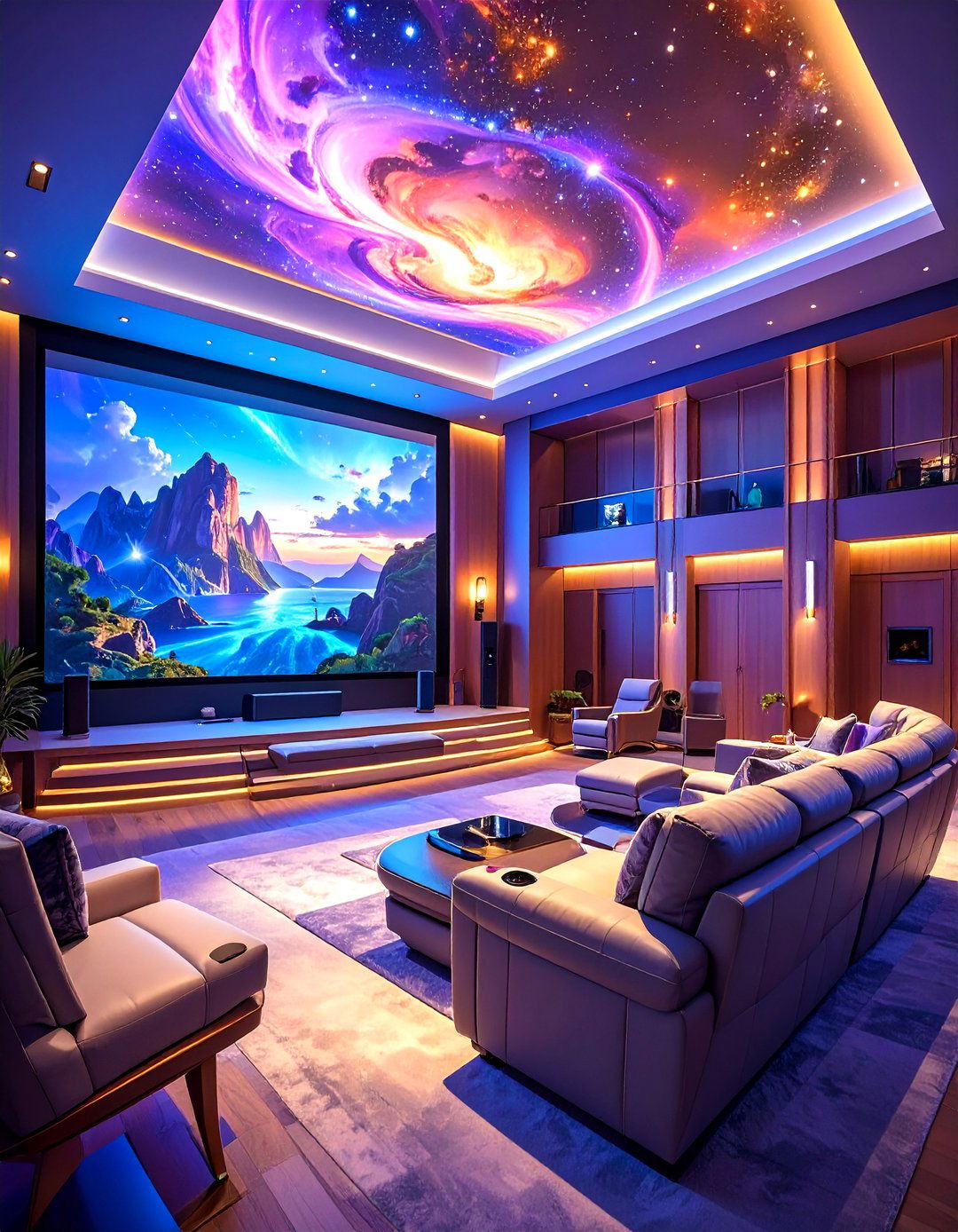 The High Tech Home Theater Man Cave - 30 ai man cave design ideas