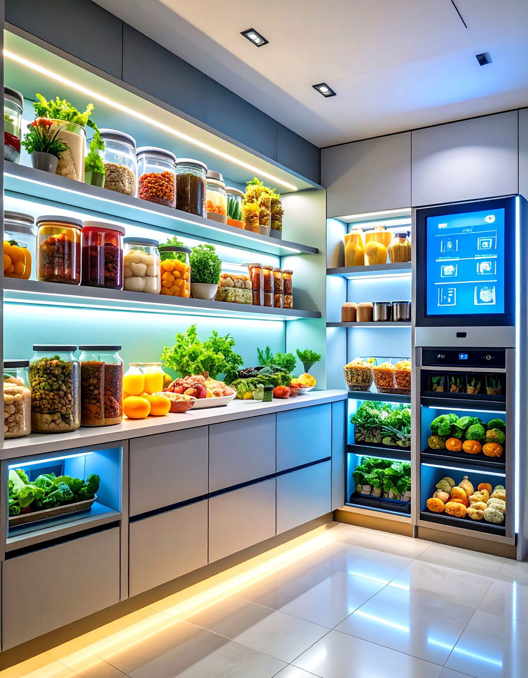 The High Tech Smart Kitchen Pantry - 30 kitchen pantry organization ideas