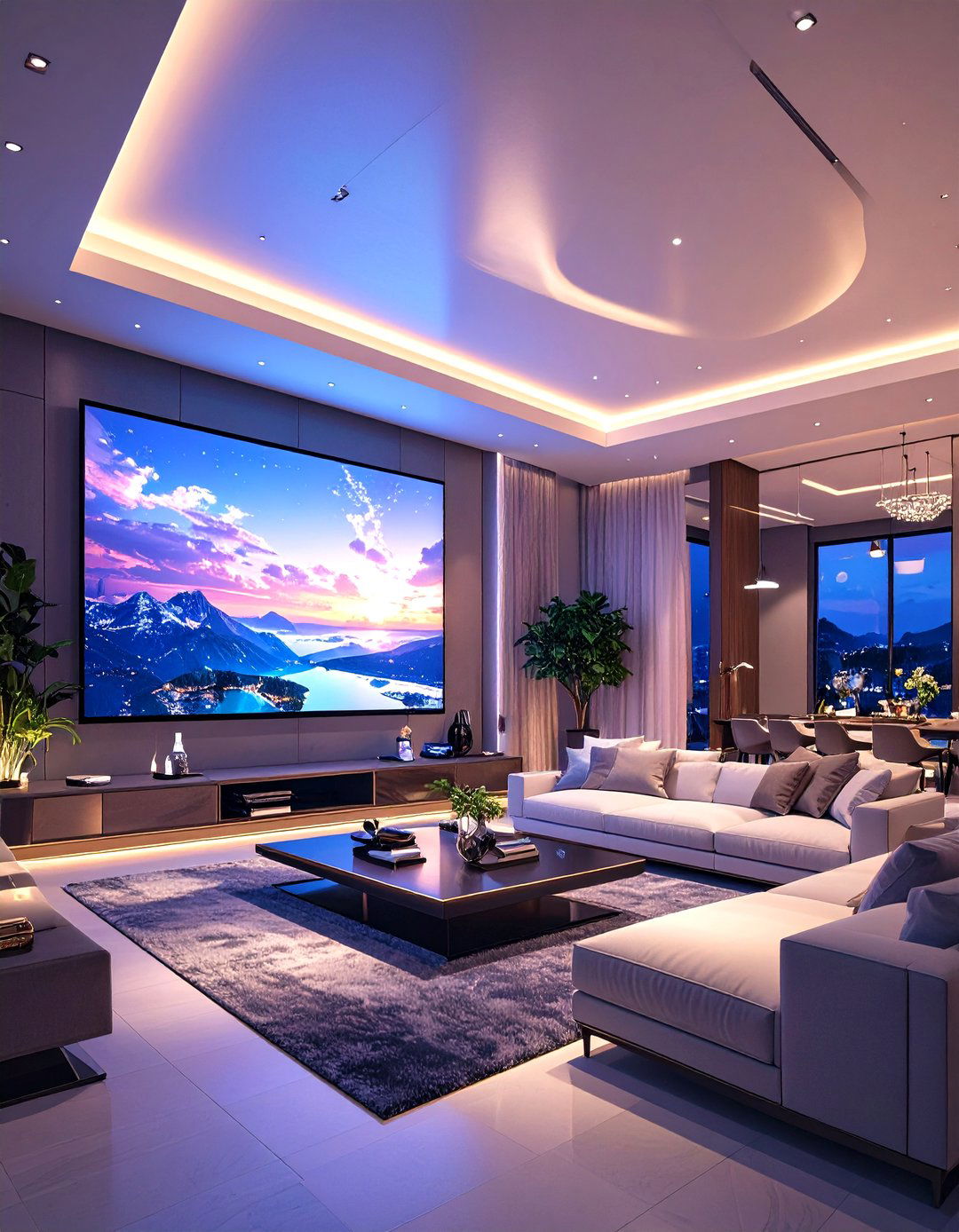 The High Tech Smart Living Room - 30 how to design a luxury living room ideas