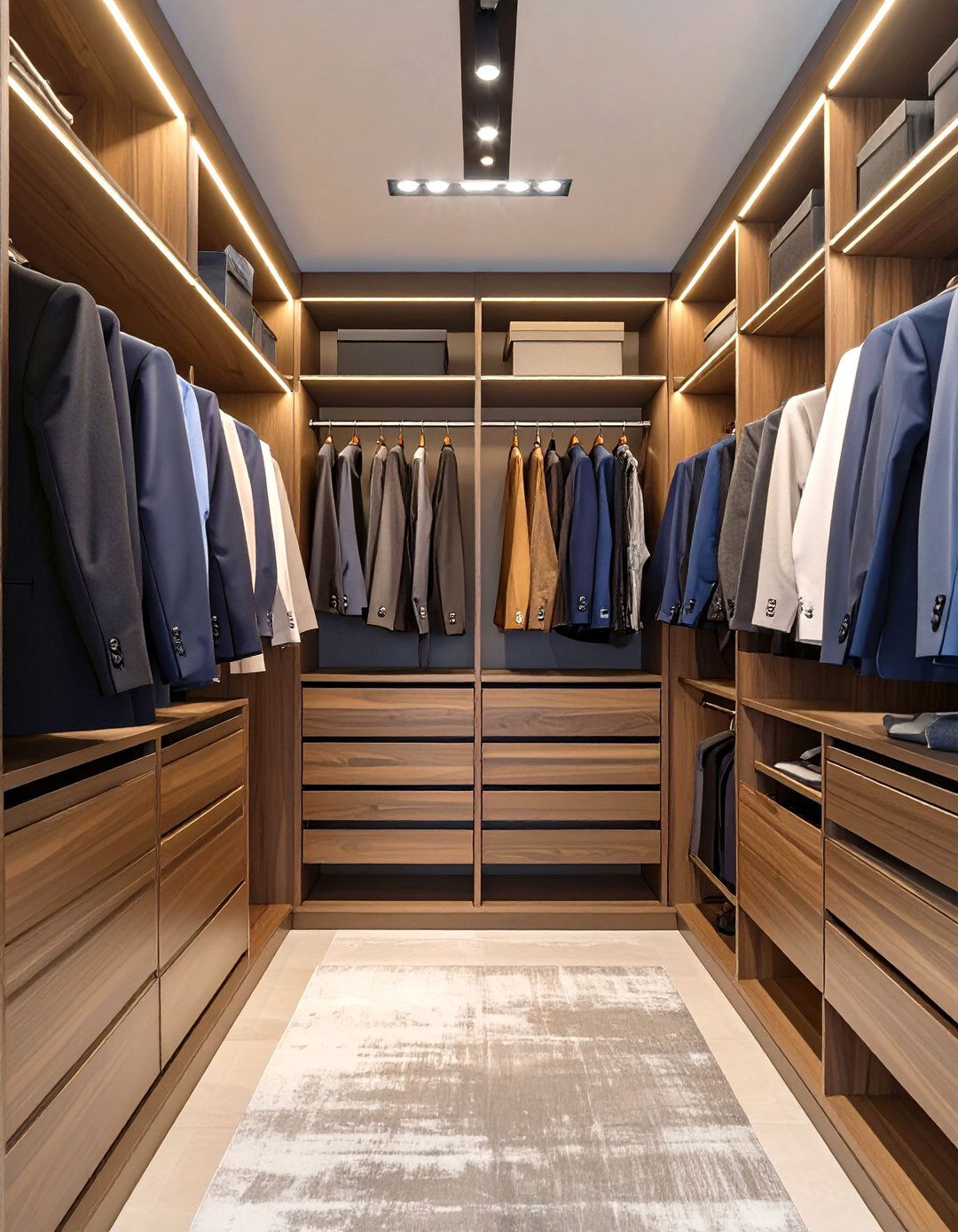 The His and Hers Divided Closet - 30 design your own closet ideas