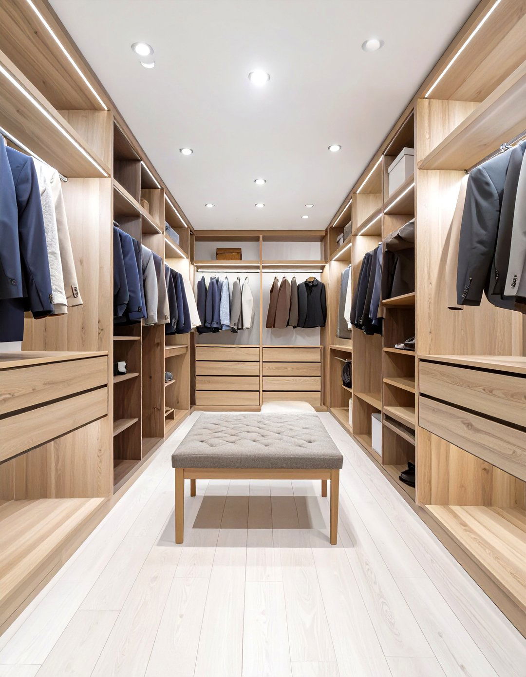 The His and Hers Walk In Wardrobe - 30 built in wardrobe ideas