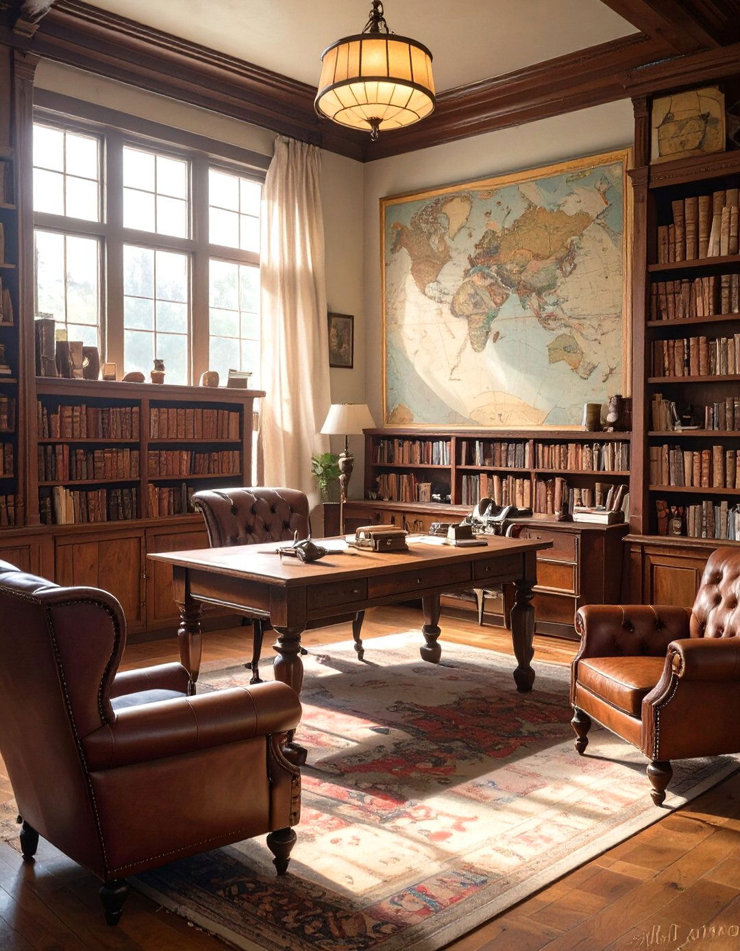 The History Buffs War Room - 30 man cave room ideas
