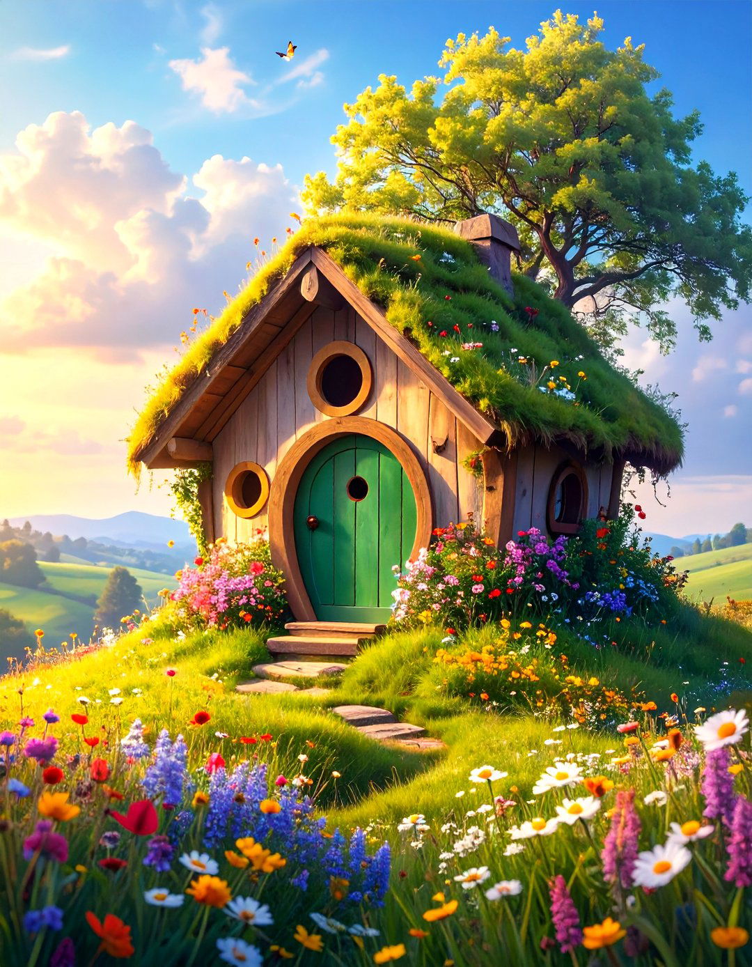 The Hobbit Hole Bird House - 30 bird house design ideas