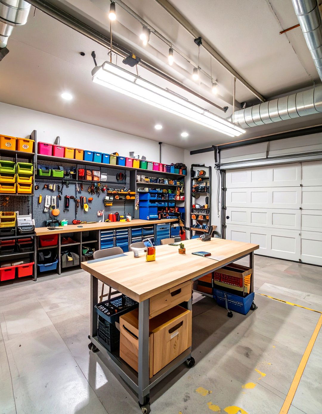 The Hobby and Craft Room Garage - 30 garage makeover ideas