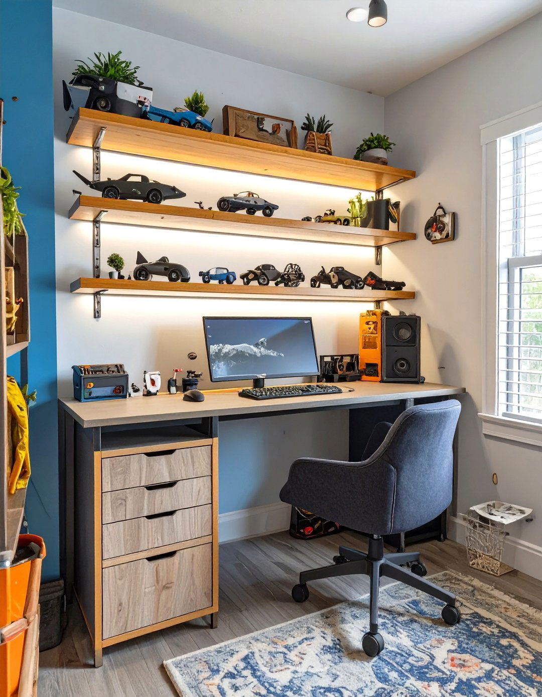 The Hobbyists Display Den - 30 low budget small man cave ideas